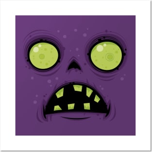 Zombie Face Posters and Art